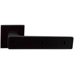 Дверная ручка на розетте RDA Insert (без вставки) черный матовый (розетта 6мм) (59718) 59718 фото