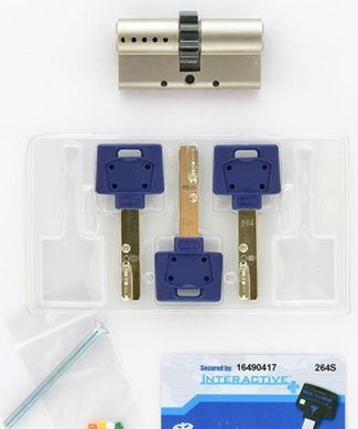 Циліндр MUL-T-LOCK INTERACTIVE+ XP 80 мм (40x40) Ключ-Ключ 3KEY CGW Нікель сатин MTL7000005236 фото