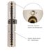 Циліндр MUL-T-LOCK INTERACTIVE+ MOD 66 мм (33ix33) Ключ-Ключ CLIQ 3KEY CAM30 Нікель сатин