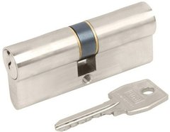 Цилиндр дверной AGB C603163030 70 mm, английский ключ, никель матовый (22848) 22848 фото