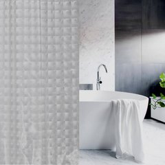 Шторка для ванной или душа Trento 3D 180x180 см серый (57167) 57167 фото