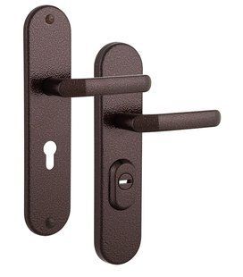 Фурнитура защитная ROSTEX UNIVERSAL R mov-mov DIN PLATE 72мм Фарба_коричнева_антик 22мм 38-55мм 3 класса Baryt BROWN Комплект RST-4042760481 фото