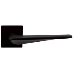 Дверна ручка на розетті Comit Tucanо А матовий чорний (розетта 6мм) 58158 фото