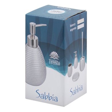 Дозатор жидкого мыла Trento Sabbia, серебро (46331) 46331 фото