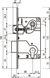 Механізм для міжкімнатних дверей AGB Centr B010255006, нікель, 85мм (437)