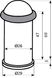 Дверний стопор RDA 1568 (Е-325) SС матовий хром (12459)
