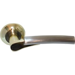 Дверная ручка RDA Style никель матовый/латунь полированная (17379) 17379 фото