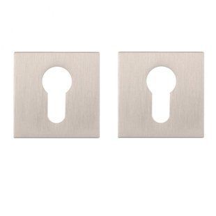 Дверная накладка под цилиндр RDA Novelty никель брашированный матовый кл (розетта 6мм) (57825) 57825 фото