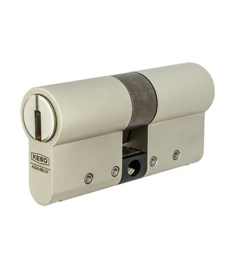 Цилиндр KESO B 8000_Ω2 MOD 85 мм / 40x45 Ключ-ключ 3KEY CAM30 Никель сатин KES7000020604 фото