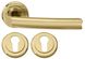 Дверна ручка RDA Verona з накладками під ключ титанове золото (14857) 14857 фото