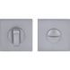 Дверная накладка под WC Comit хром брашированный матовый (розетта 6мм) (58159)