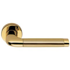 Дверна ручка Colombo Design Taipan LC11 полірована латунь, матове золото 45мм Розета (993) 993 фото
