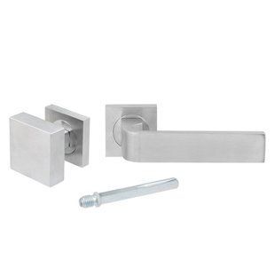 Дверная ручка нажимная/кноб Fimet Ring 174-211BIC/306 PZ/WR F05 (правая) матовый хром (49804) 49804 фото