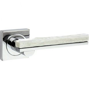 Дверная ручка на розетте Fimet 161-211BIC F04 Breack хром (34007) 34007 фото