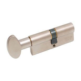 Циліндр Mgserrature 35/31 = 66mm ключ/шток L 14mm матовий нікель 5 ключів (38959) 38959 фото