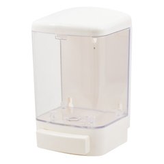 Дозатор жидкого мыла Trento, белый/прозрачное стекло (41410) 41410 фото