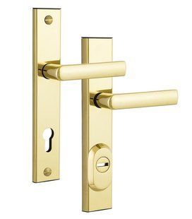 Фурнитура защитная ROSTEX R1/R4 R mov-mov DIN PLATE 92мм Титан_PVD 22мм 38-55мм 3 класса 804 TI Комплект RST-4039208003 фото