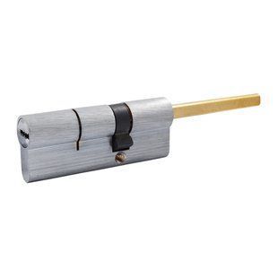 Циліндр Securemme 3200QCS30501X5 К2 30/50 мм 5 ключів +1 монтажний ключ, з штоком, матовий хром 49873 фото