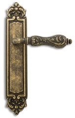Дверна ручка на планці Fimet 147-280 F43 Flora ф/з бронза матова 60260 фото