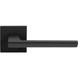 Дверна ручка на розетті Comit Trend матовий чорний (розетта 6мм), Черный матовый