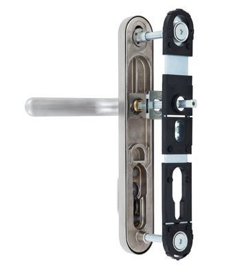 Фурнітура захисна ROSTEX EXСLUSIVE RX-40 mov-mov DIN PLATE 85мм Нерж.сталь_мат 22мм 40-50мм 3клас Exlcusive NEREZ_MAT Комплект RST-4031307273 фото