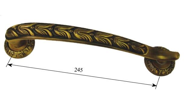 Ручка тягнуча RDA Antique Collection G1078 матова латунь (27621) 27621 фото