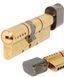 Циліндр MUL-T-LOCK INTERACTIVE+ XP 100 мм (50x50T) Ключ-Тумблер 3KEY CAM30 Латунь / Бронза антична
