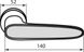 RDA Ручка Idea хром/сатин никель R ф/з (49052), Хром полированный/Мат сатин никель