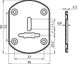 Комплект декоративных накладок Protect PT-917 под сувальдный ключ матовый хром (40175)