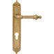 Дверная ручка на планке Antologhia (Colombo) Impero KIM11PBY85 под цилиндр, латунь (6067)