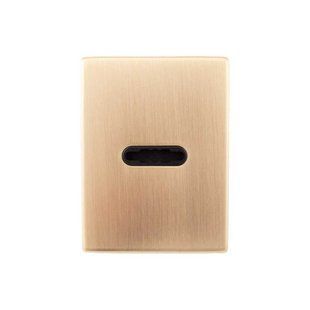 Декоративна накладка Protect під сувальдний ключ 60X80mm SG мат золото 65771 фото