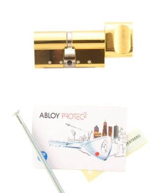 Цилиндр ABLOY PROTEC2 MOD 82 мм ( 36x46T ) Ключ-Тумблер O/K CY323 CAM30 Латунь полированная / Латунь полированная ABL7000000268 фото