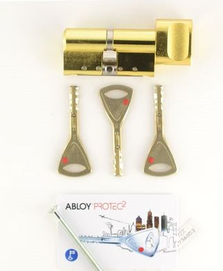 Циліндр ABLOY PROTEC2 HARD MOD 128 мм (67Hx61T) Ключ-Тумблер 3KEY CY333 CAM30 Латунь полірована / Латунь полірована ABL7000002903 фото