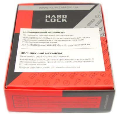 Дверний циліндр HardLock L-series 70мм (30х40Т) Золотий (ключ-ключ) tsmhlkkg-70-30x40 фото
