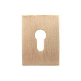 Декоративна накладка Protect під циліндр 60X80mm SG мат золото 65770 фото