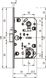 AGB B011025003 Механізм для міжкімнатних дверей Mediana Evolution WC латунь 96мм (15835)