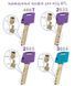 Циліндр MUL-T-LOCK DIN_MOD_KK ClassicPro 100 NST 45x55 CGW 3KEY DND3D_PURPLE_INS 4867 BOX_S