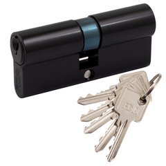 Циліндр дверний RDA 35/35 мм, английський ключ/ключ, 5 ключів чорний 58463 фото