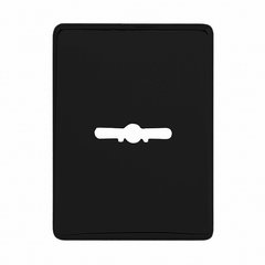 Декоративна накладка квадратна під сувальдний ключ чорний (52345) 52345 фото