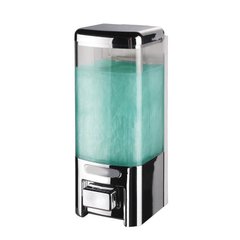 Дозатор жидкого мыла Trento, 0,5 л, хром полированный/прозрачный (5002) 5002 фото