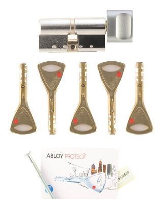 Циліндр ABLOY PROTEC2 HARD MOD 88 мм (42Hx46T) Ключ-Тумблер 5KEY CY333 CAM30 Хром полірований / Хром полірований ABL7000015884 фото