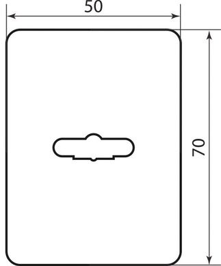 Декоративная накладка квадратная под сувальдный ключ черный (52345) 52345 фото
