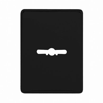 Декоративная накладка квадратная под сувальдный ключ черный (52345) 52345 фото