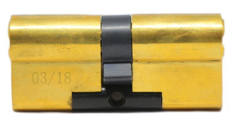 Дверний циліндр HardLock K-series 70мм (30х40) Золотий (ключ-ключ) newK-70-30x40g фото