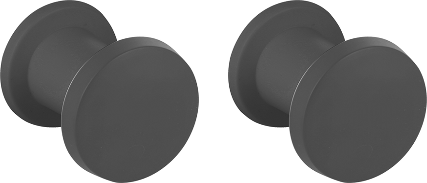 Набор пластиковых крючков Arino, 2 шт, черный, скотч 3М (57343) 57343 фото