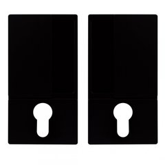 Ручка для распашных дверей AGB WAVE B300030093 под цилиндр, черный матовый (61348) 61348 фото