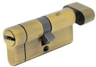 Дверний циліндр HardLock L-серія 70мм (40х30Т) Бронза (ключ-тумблер) HL375 фото