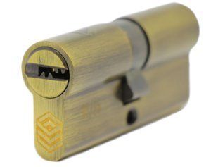 Дверний циліндр HardLock L-series 70мм (35х35Т) Бронза (ключ-ключ) tsmhlkkb-70-35x35 фото
