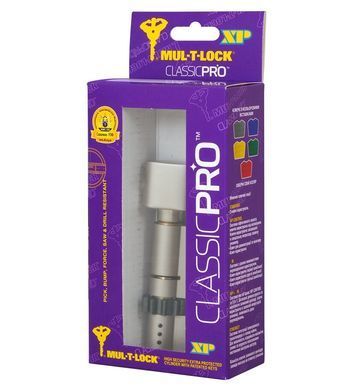 Цилиндр MUL-T-LOCK ClassicPro XP 100 мм ( 45x55T ) Ключ-Тумблер 3KEY CGW Никель сатин / Никель сатин MTL7000019958 фото