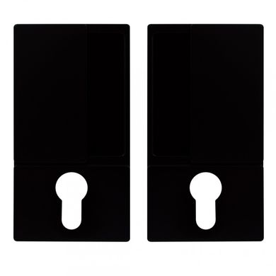Ручка для распашных дверей AGB WAVE B300030093 под цилиндр, черный матовый (61348) 61348 фото